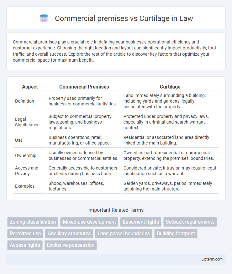 Curtilage vs Commercial premises in Law - What is The Difference?