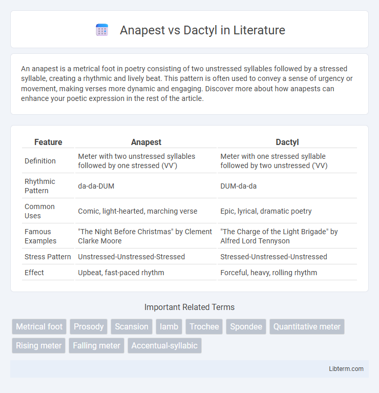 Dactyl vs Anapest in Literature - What is The Difference?