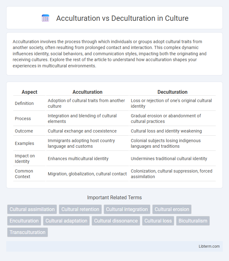 Deculturation vs Acculturation in Culture - What is The Difference?