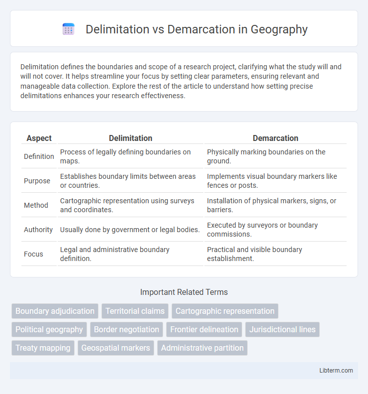 Demarcation vs Delimitation in Geography - What is The Difference?