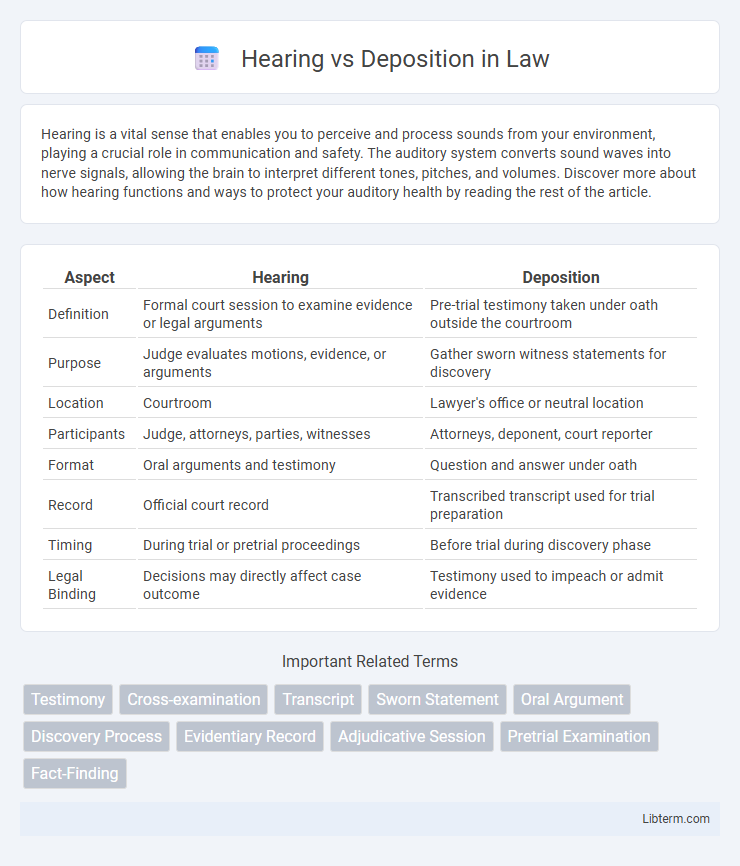 Deposition vs Hearing in Law - What is The Difference?
