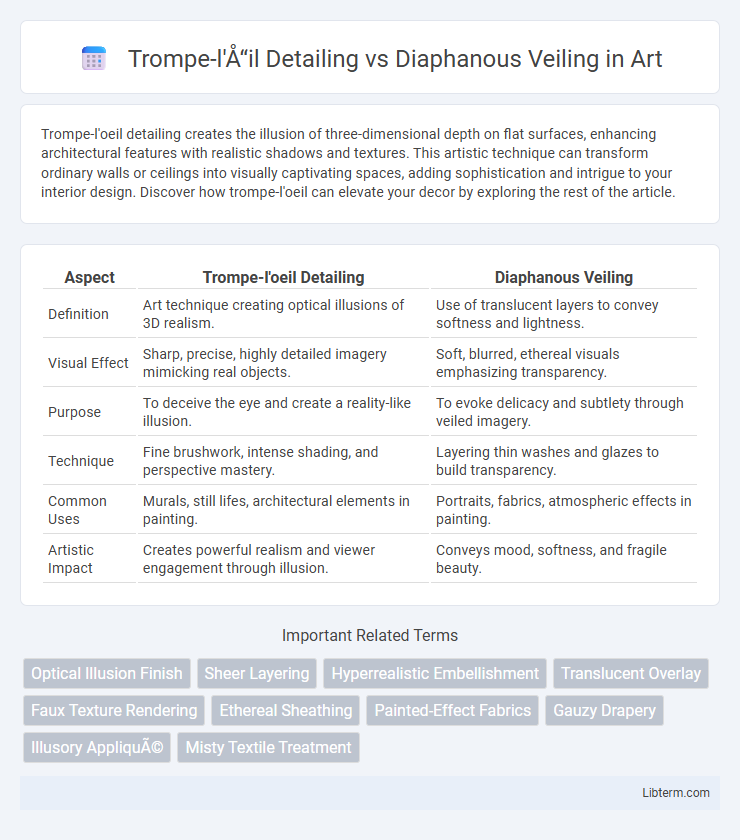 Diaphanous Veiling vs Trompe-l'œil Detailing in Art - What is The Difference?