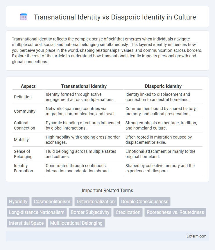 Diasporic Identity vs Transnational Identity in Culture - What is The Difference?