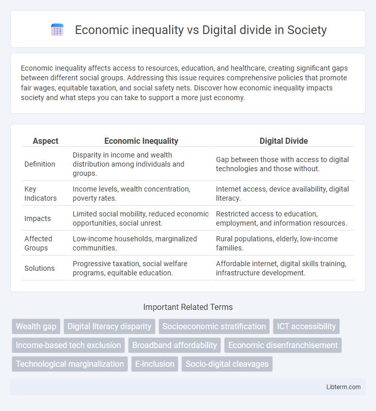 Digital divide vs Economic inequality in Society - What is The Difference?