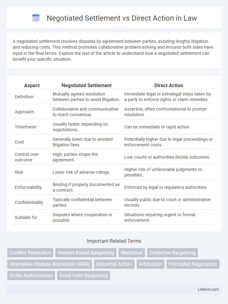 Direct Action vs Negotiated Settlement in Law - What is The Difference?