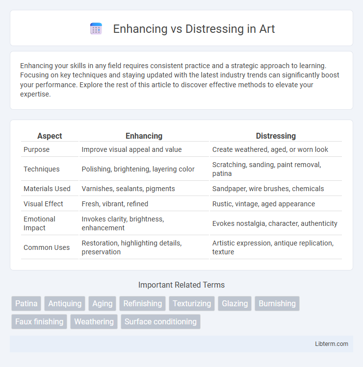 Distressing vs Enhancing in Art - What is The Difference?