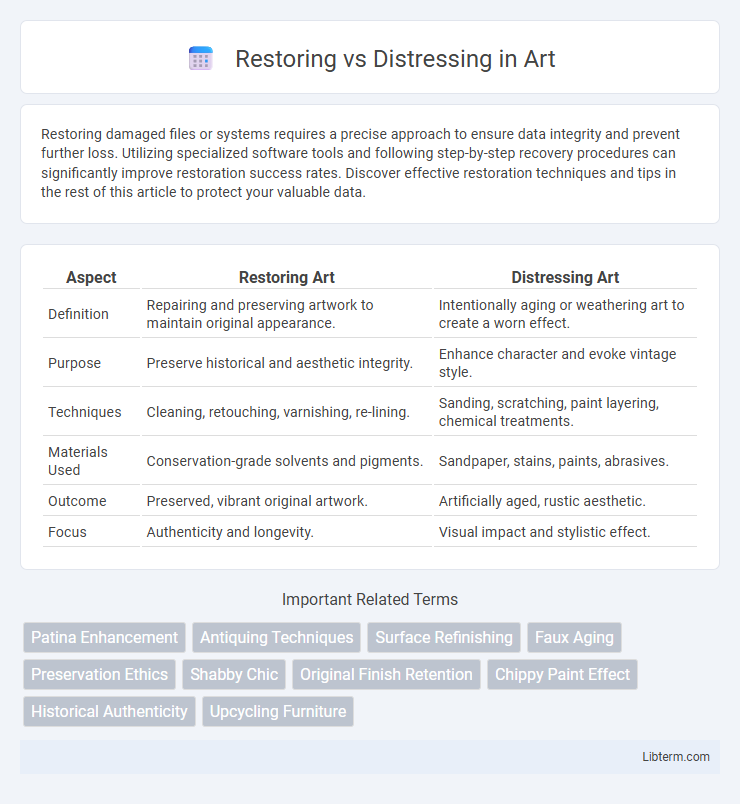Distressing vs Restoring in Art - What is The Difference?