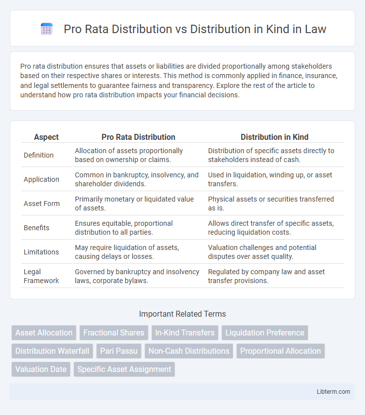 Distribution in Kind vs Pro Rata Distribution in Law - What is The Difference?