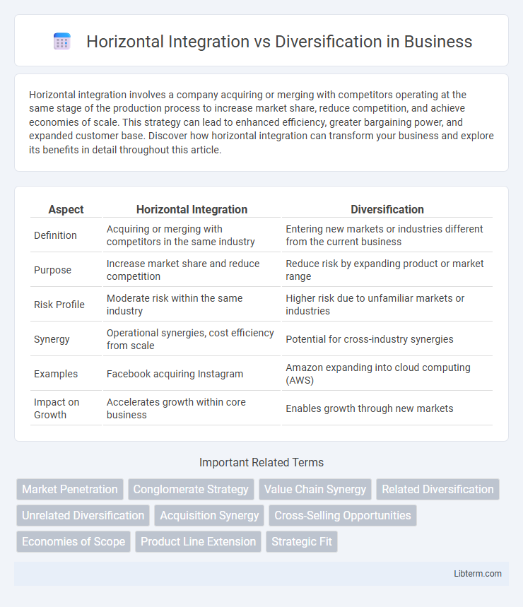 Diversification vs Horizontal Integration in Business - What is The Difference?