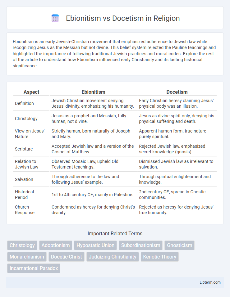Docetism vs Ebionitism in Religion - What is The Difference?