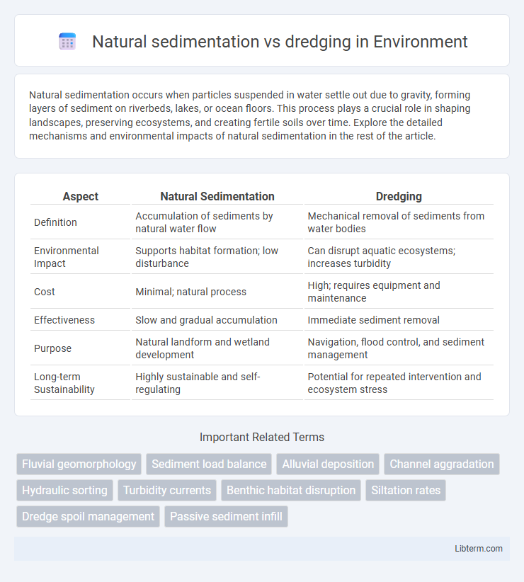 dredging vs Natural sedimentation in Environment - What is The Difference?