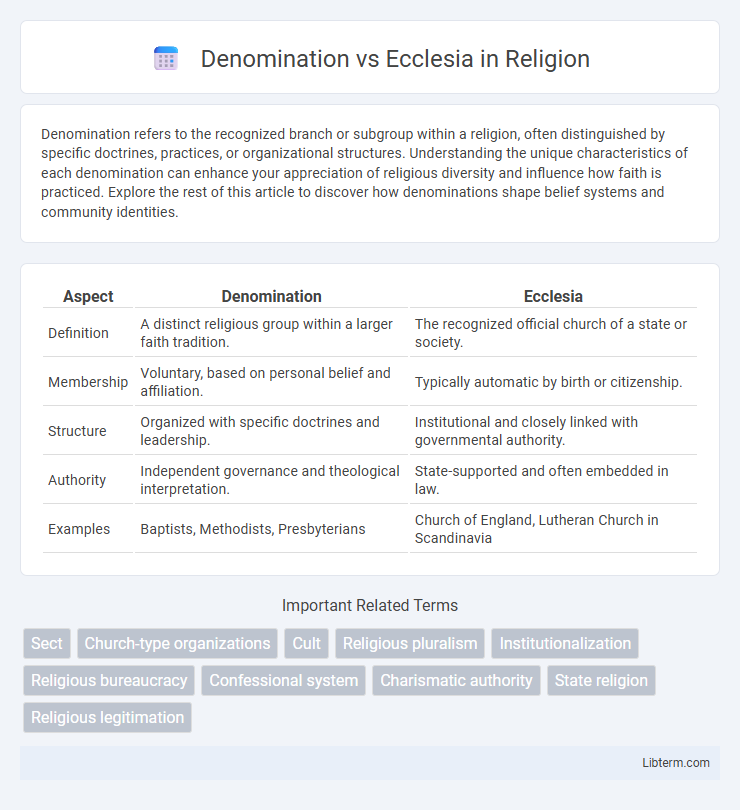 Ecclesia vs Denomination in Religion - What is The Difference?