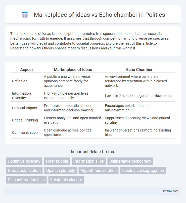 Echo chamber vs Marketplace of ideas in Politics - What is The Difference?