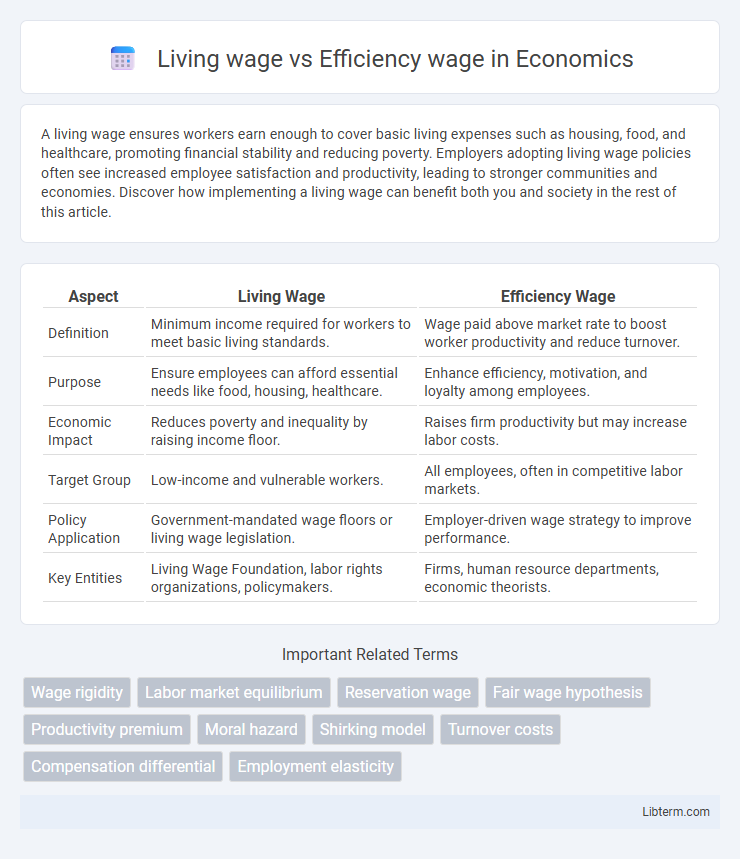 Efficiency wage vs Living wage in Economics - What is The Difference?
