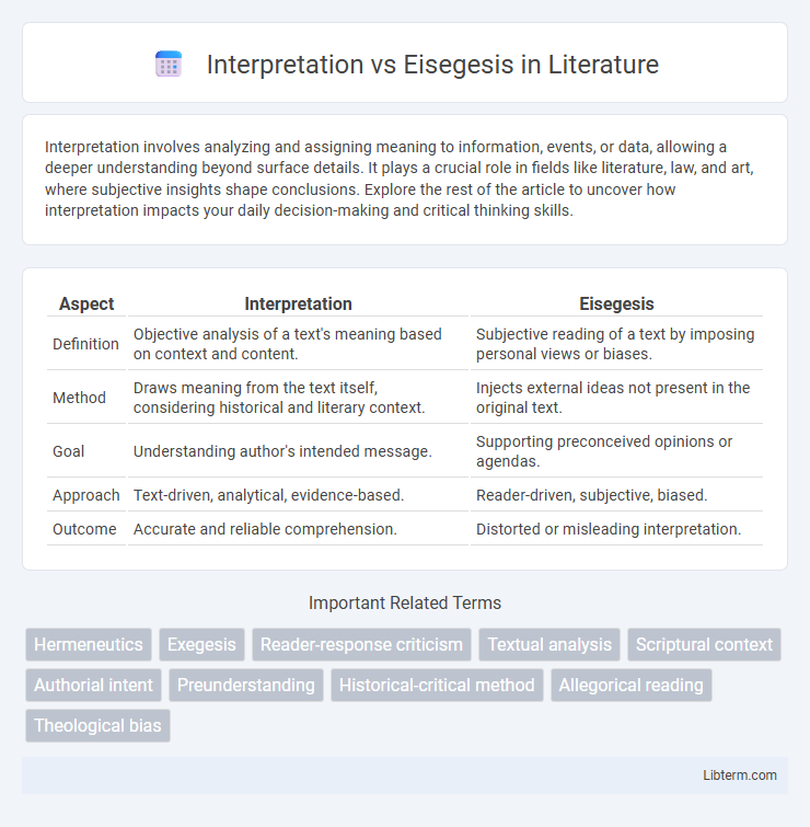 Eisegesis vs Interpretation in Literature - What is The Difference?