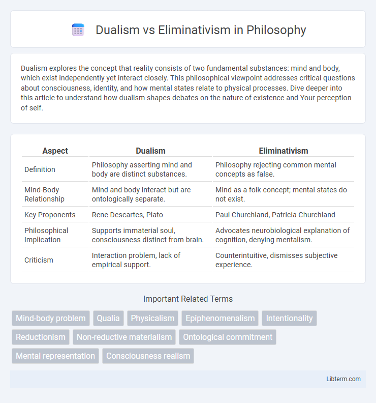 Eliminativism vs Dualism in Philosophy - What is The Difference?