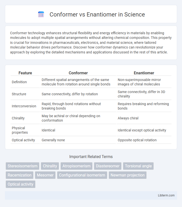Enantiomer vs Conformer in Science - What is The Difference?