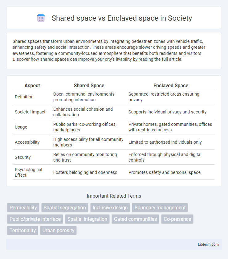 Enclaved space vs Shared space in Society - What is The Difference?