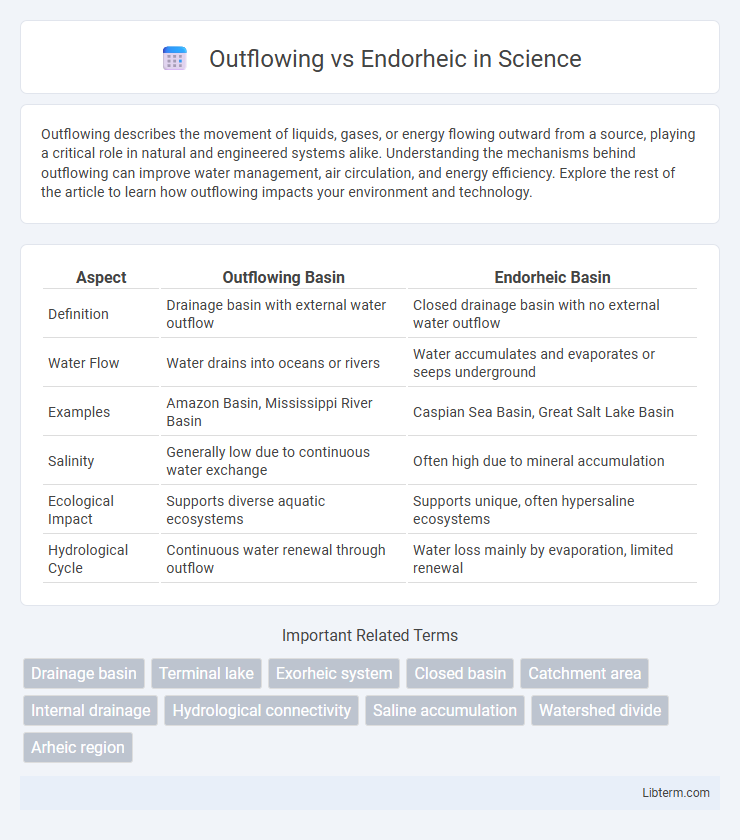 Endorheic vs Outflowing in Science - What is The Difference?