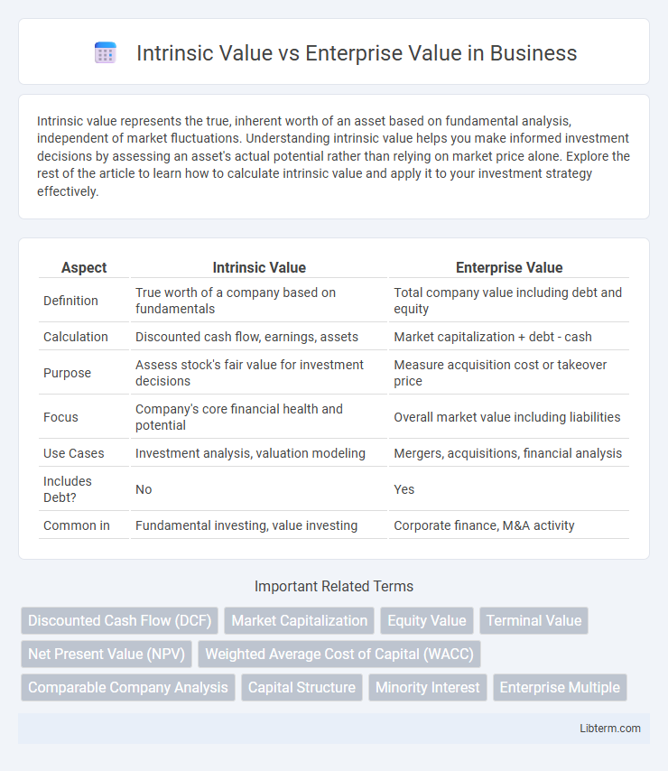 Enterprise Value vs Intrinsic Value in Business - What is The Difference?