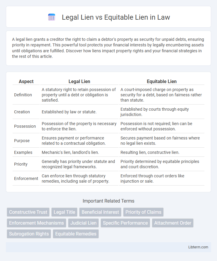 Equitable Lien vs Legal Lien in Law - What is The Difference?