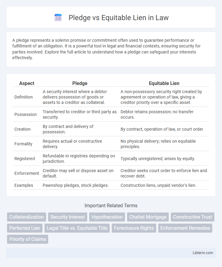 Equitable Lien vs Pledge in Law - What is The Difference?
