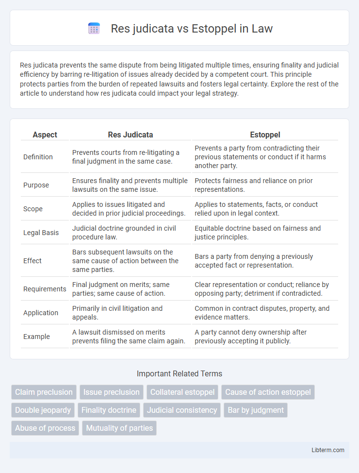 Estoppel vs Res judicata in Law - What is The Difference?