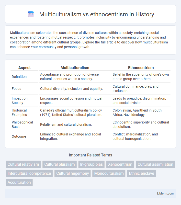 ethnocentrism vs Multiculturalism in History - What is The Difference?