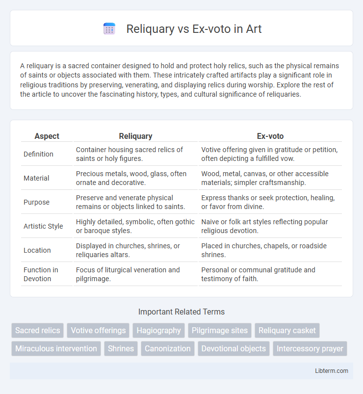 Ex-voto vs Reliquary in Art - What is The Difference?