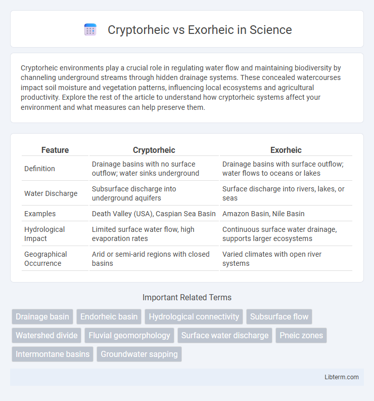 Exorheic vs Cryptorheic in Science - What is The Difference?