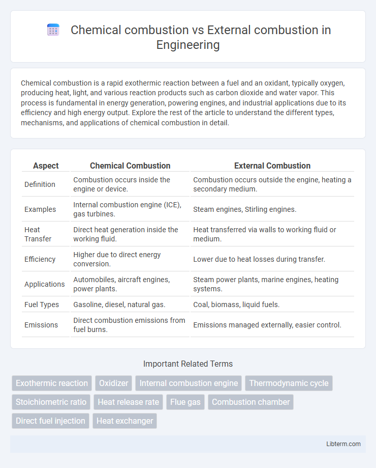 External combustion vs Chemical combustion in Engineering - What is The Difference?