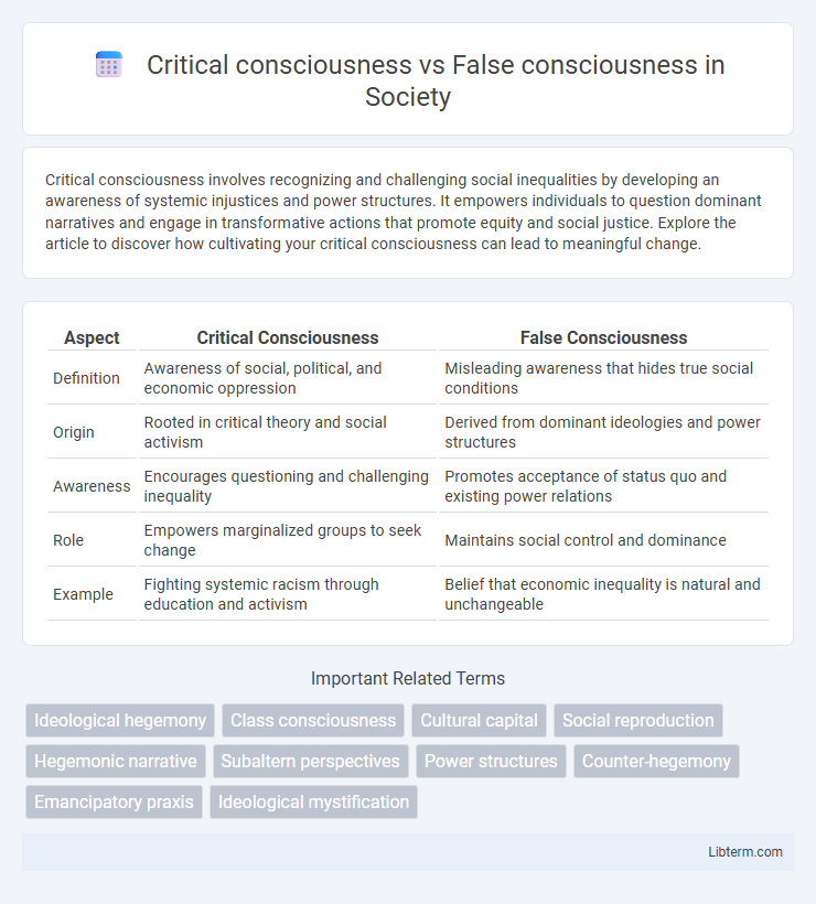 False consciousness vs Critical consciousness in Society - What is The Difference?