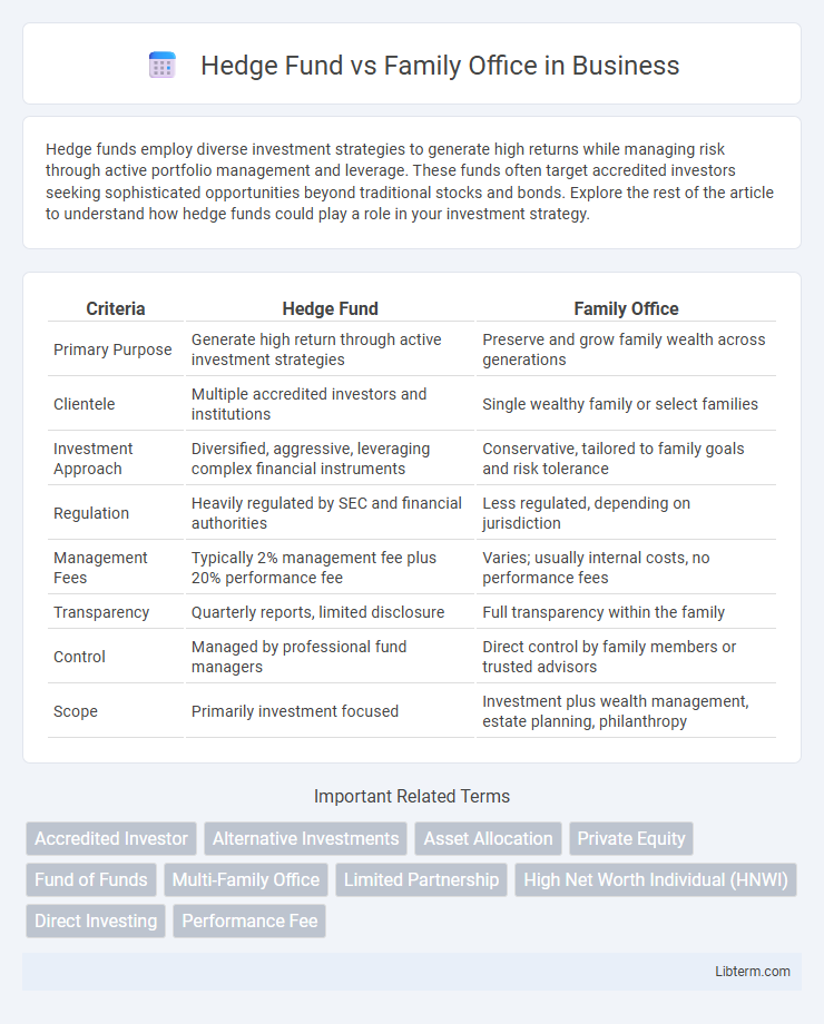 Family Office vs Hedge Fund in Business - What is The Difference?