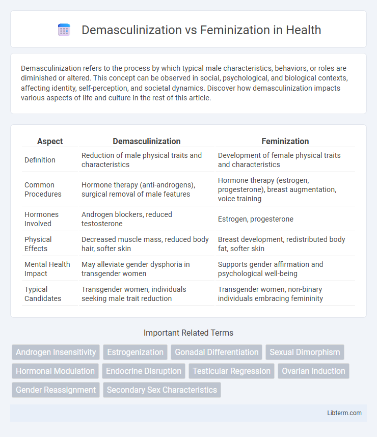 Feminization vs Demasculinization in Health - What is The Difference?