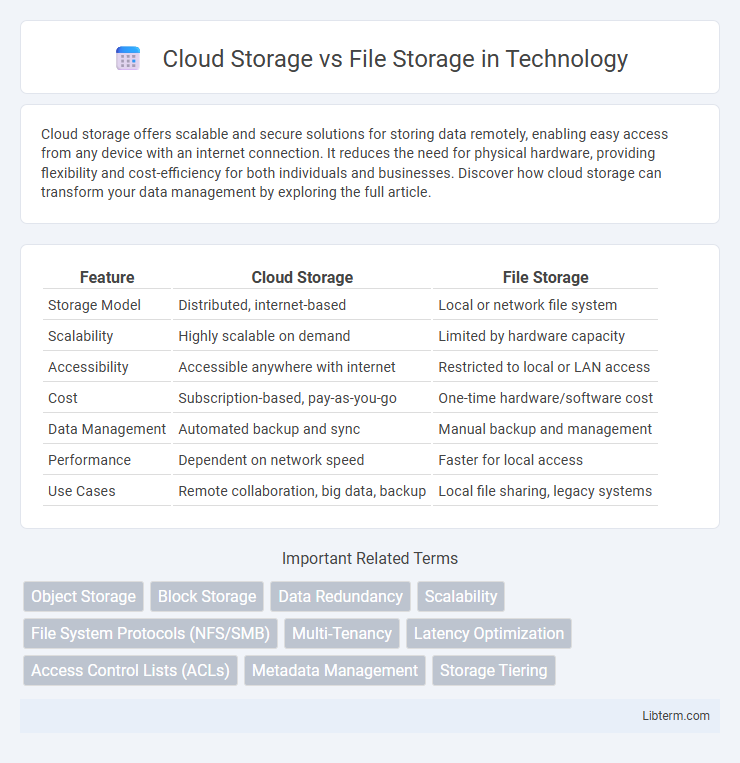 File Storage vs Cloud Storage in Technology - What is The Difference?