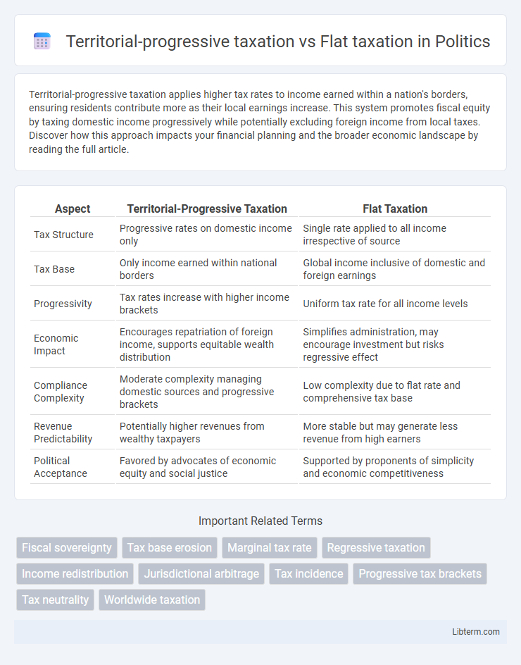 Flat taxation vs Territorial-progressive taxation in Politics - What is The Difference?