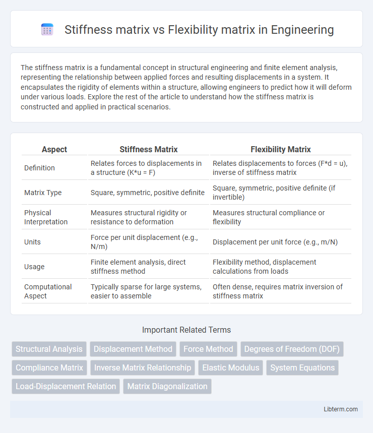 Flexibility matrix vs Stiffness matrix in Engineering - What is The Difference?