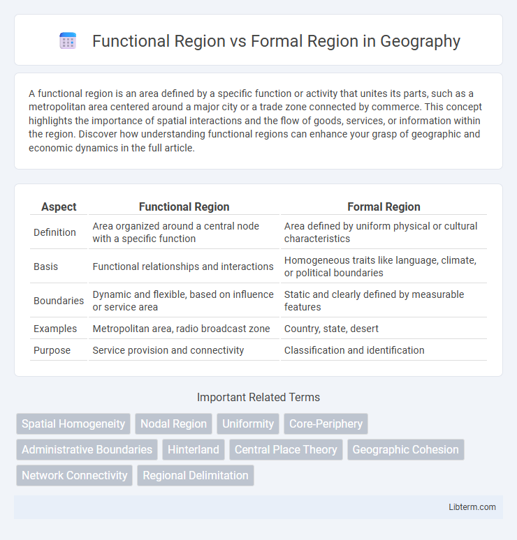 Formal Region vs Functional Region in Geography - What is The Difference?