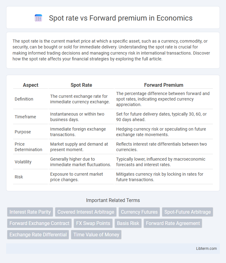 Forward premium vs Spot rate in Economics - What is The Difference?
