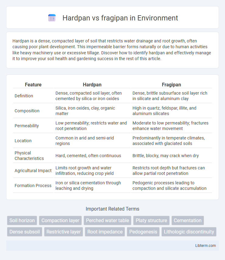 fragipan vs Hardpan in Environment - What is The Difference?