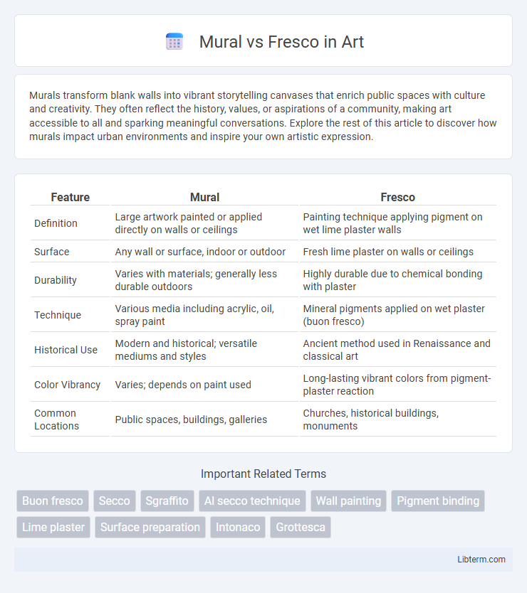Fresco vs Mural in Art - What is The Difference?