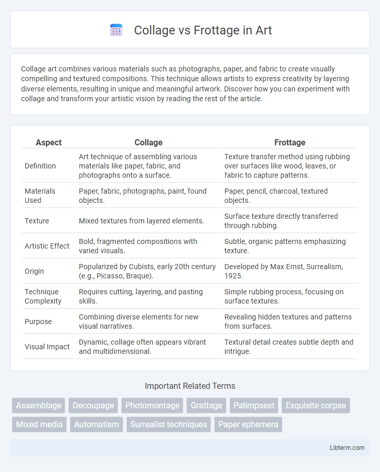 Frottage vs Collage in Art - What is The Difference?