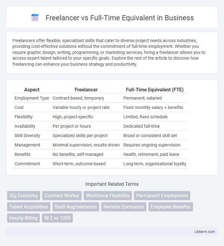 Full-Time Equivalent vs Freelancer in Business - What is The Difference?