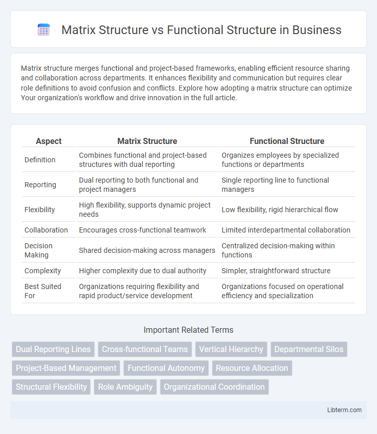 Functional Structure vs Matrix Structure in Business - What is The Difference?