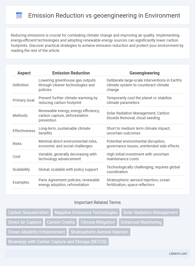 geoengineering vs Emission Reduction in Environment - What is The Difference?