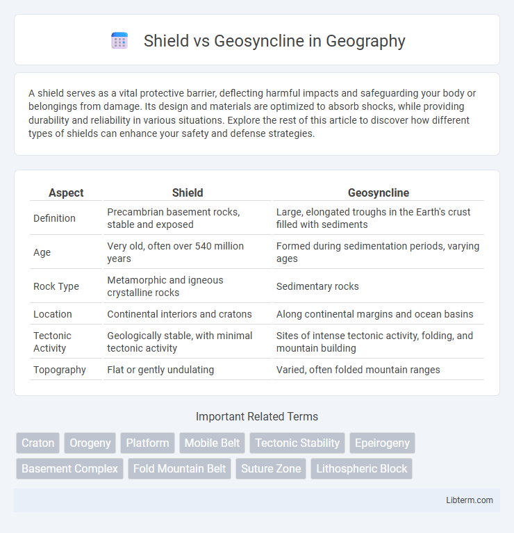 Geosyncline vs Shield in Geography - What is The Difference?