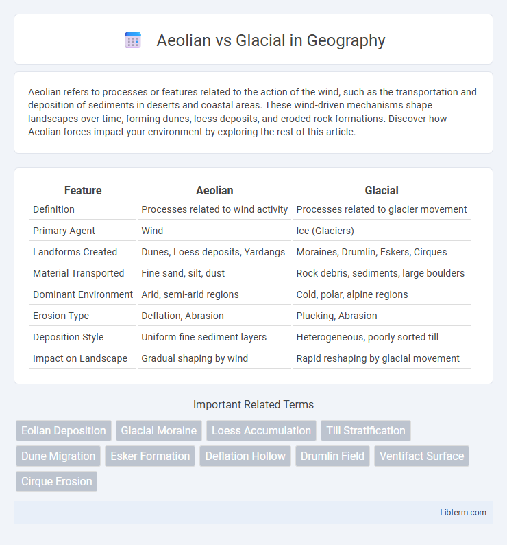 Glacial vs Aeolian in Geography - What is The Difference?