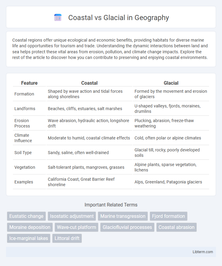 Glacial vs Coastal in Geography - What is The Difference?