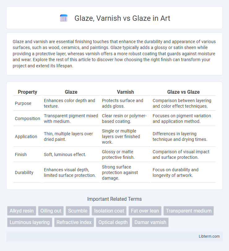 Glaze vs Glaze, Varnish in Art - What is The Difference?