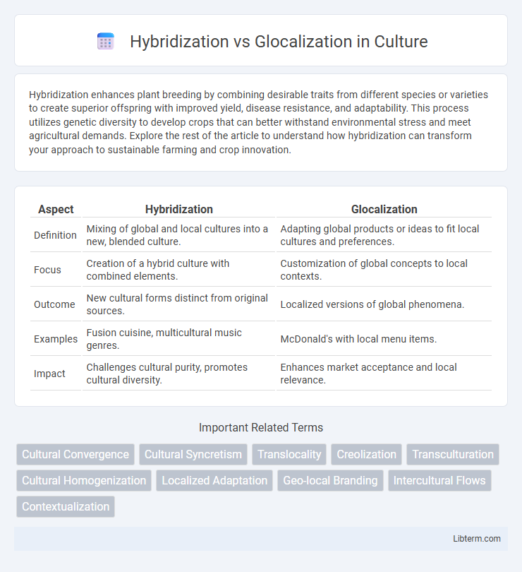 Glocalization vs Hybridization in Culture - What is The Difference?